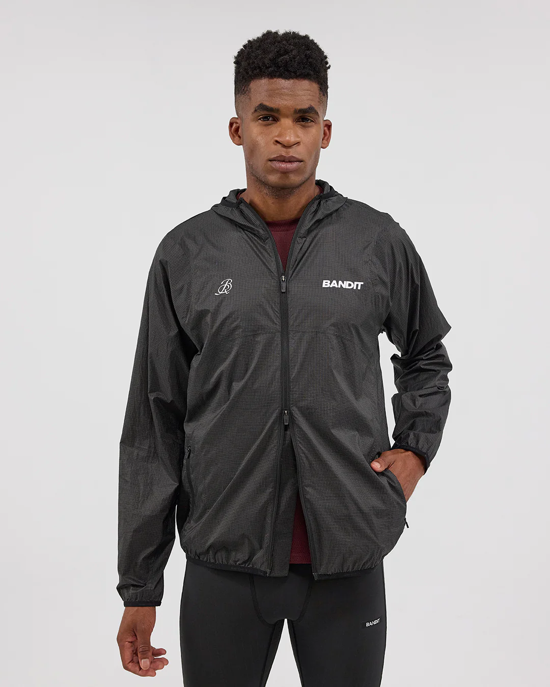 Bandit Men's RoccaRip™ Windbreaker Jacket "Black" - Image 7
