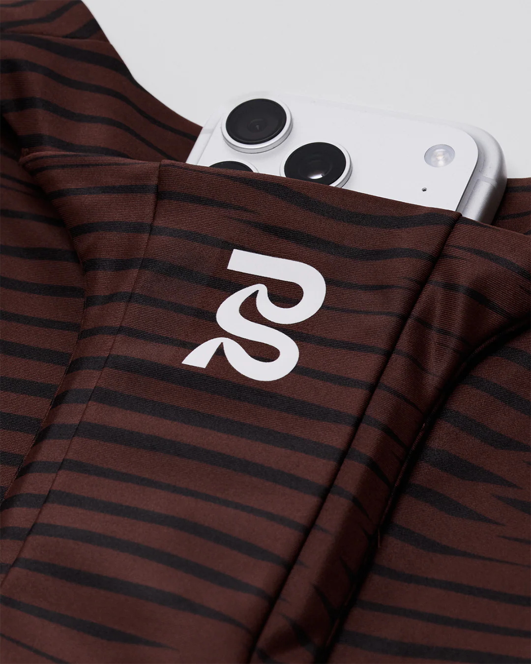 Bandit Women's Stamina™ Race Crop "Organic Stripe Cacao" - Image 4