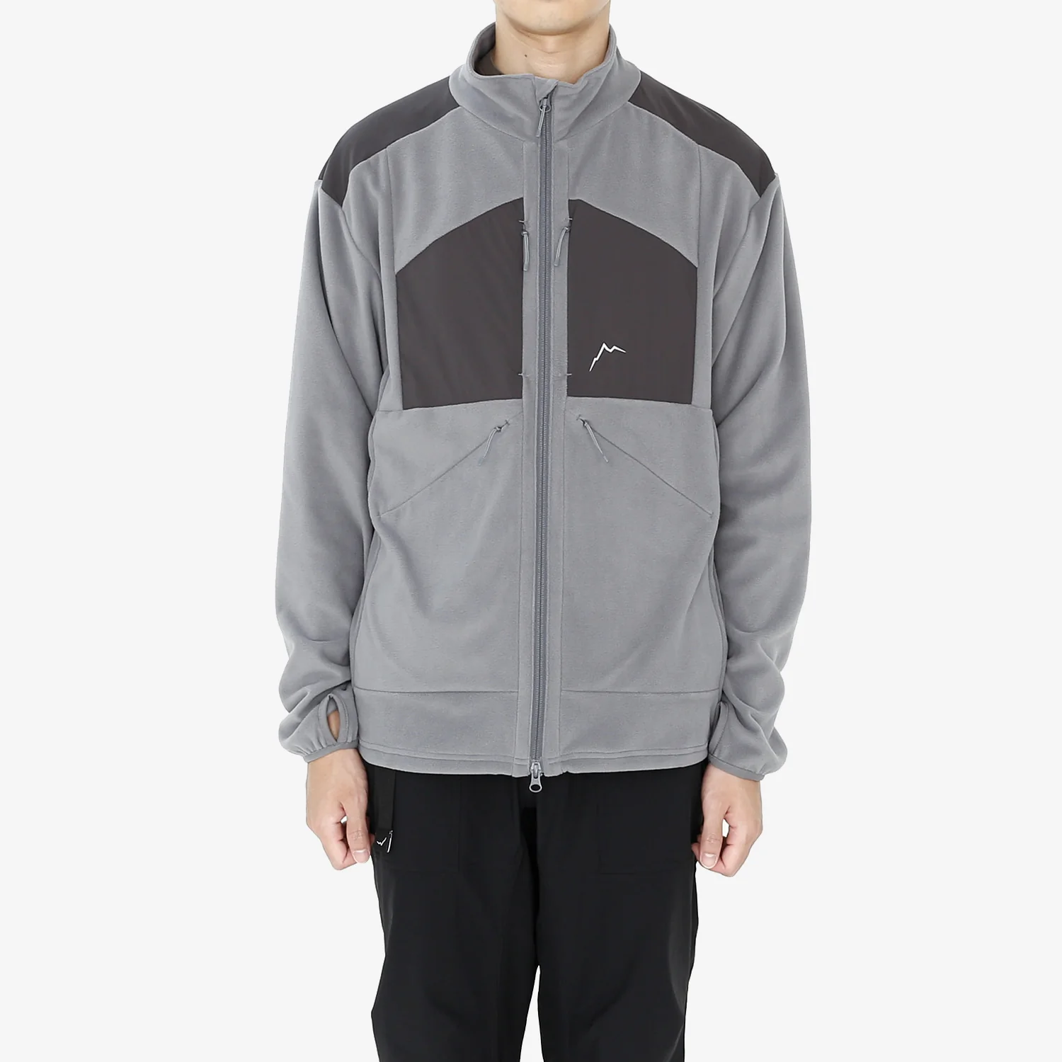 Cayl Men's Polartec® Micro Fleece Jacket "Light Grey" - Image 8