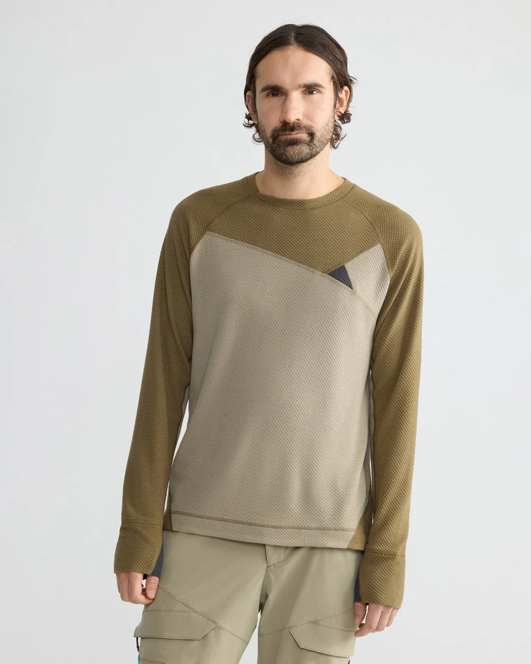 Klattermusen Huge Norna® Crewneck Sweatshirt "Silver Green/Olive" - Image 4